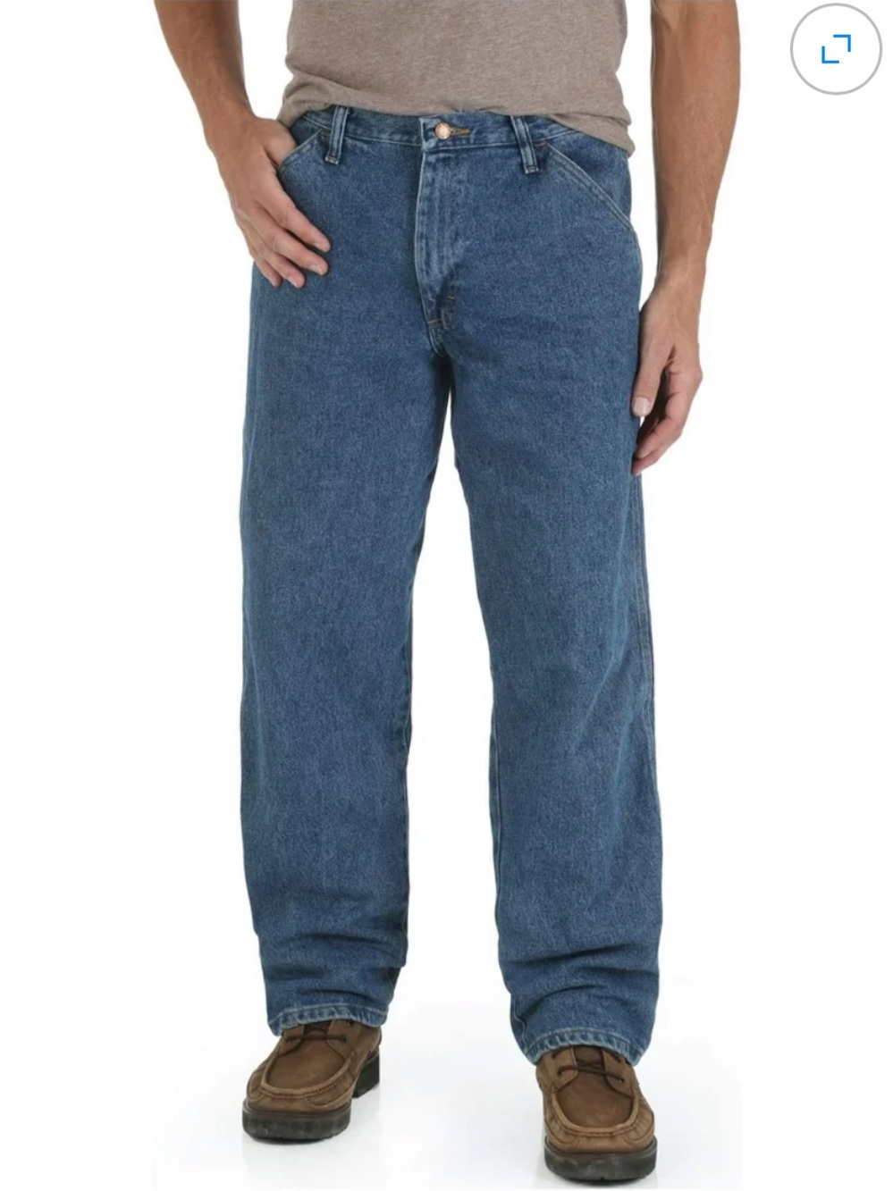 Wrangler Relaxed Fit Denim Jeans - Medium Blue